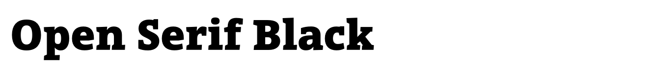 Open Serif Black image